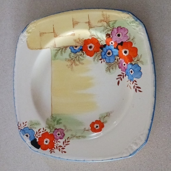 Coronet Ware Art Deco Single 9.5" Square Plate - Picture 1 of 8